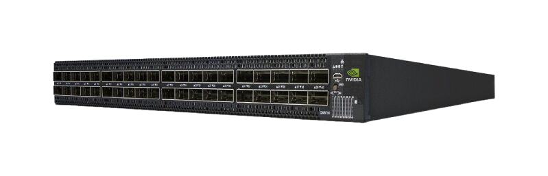 NVIDIA Quantum MQM8790-HS2R 200G InfiniBand Switch Unmanaged, 40-Port 16Tb/s, C2P Airflow UFM Ready